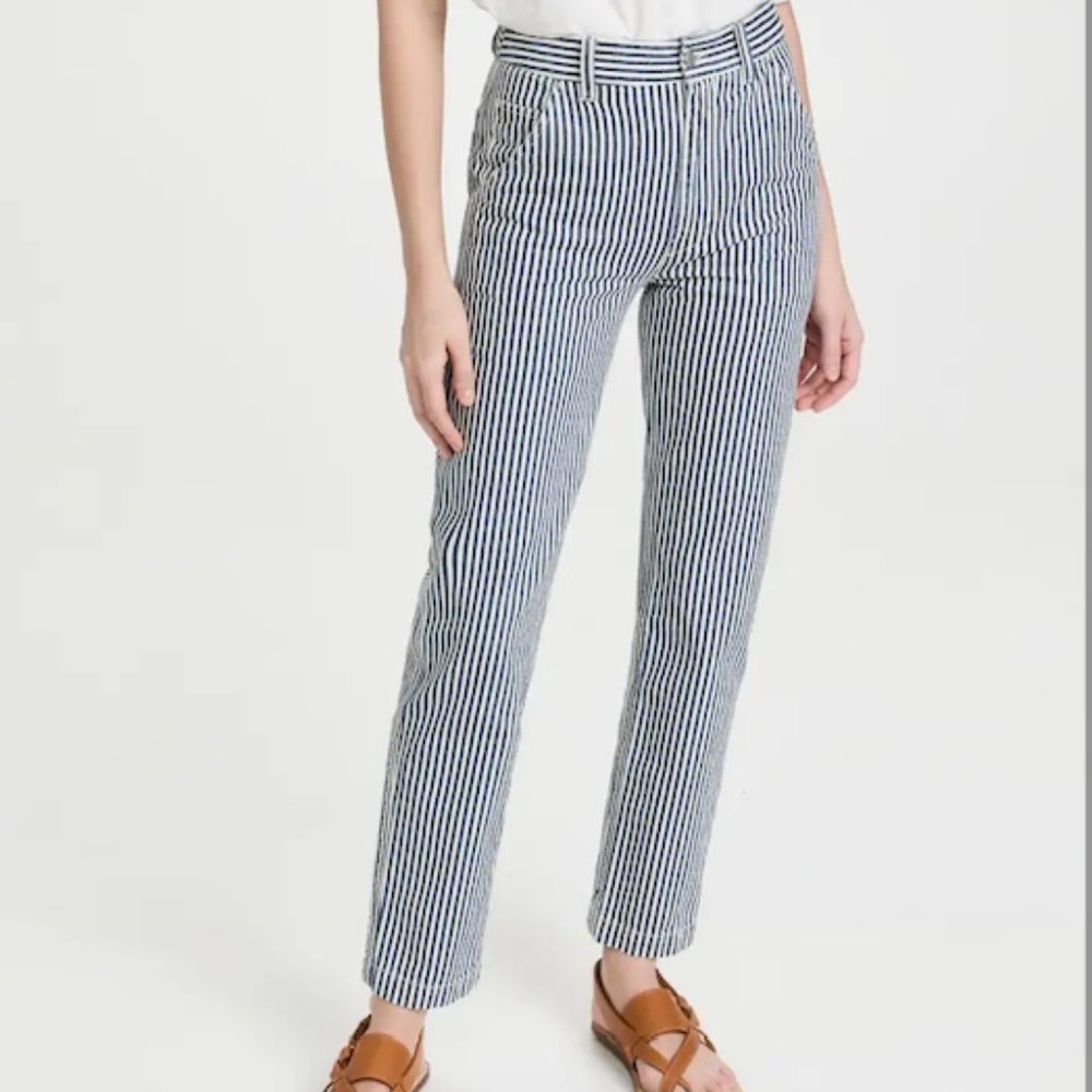 Alex Mill Sullivan Straight Leg in Railroad Stripe Size 0